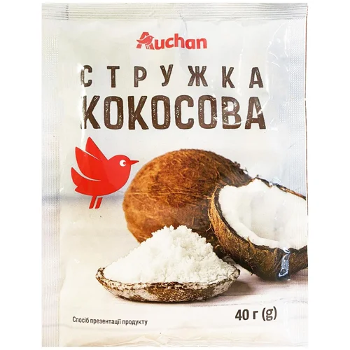 Стружка кокосова Auchan 40г