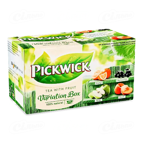 Чай чорний Pickwick Асорті зі шмат фрукт 4*5*1,5г, 30г