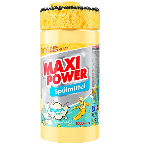 Засіб для миття посуду Maxi Power Банан 1л