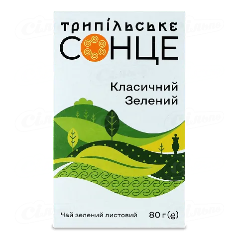 Чай зелений Трипільське Сонце Класичний, 80г