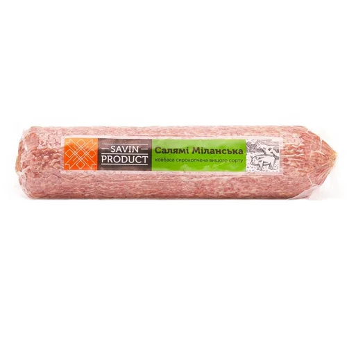 Ковбаса Savin Product Міланська сирокопчена вищого сорту