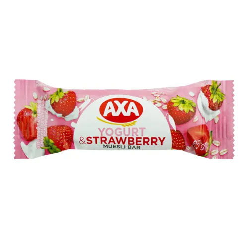 Батончик зерновий зі смаком йогурту та з тропічними фруктами Аха м/у 25г