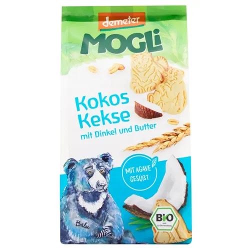 Печиво Mogli вершкове зі спельти з кокосом органічне 125г