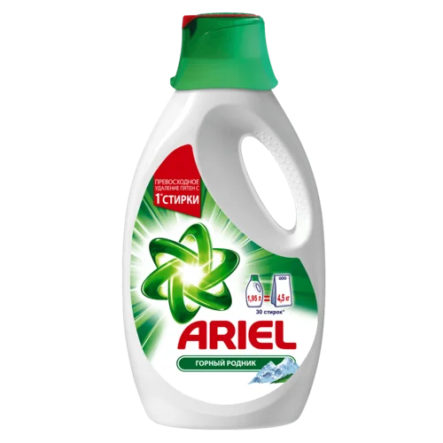 Пральний Засіб Ariel Гірське Джерело рідкий, 1.95л
