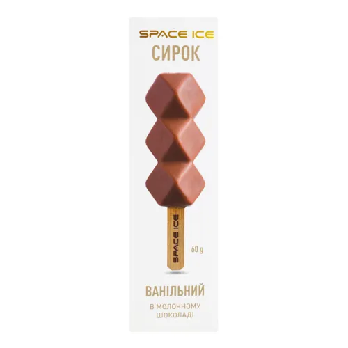 Сирок в молочному шоколаді Ванільний Space Ice к/у 60г