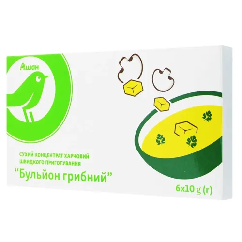 Бульйон Ашан грибний 60г
