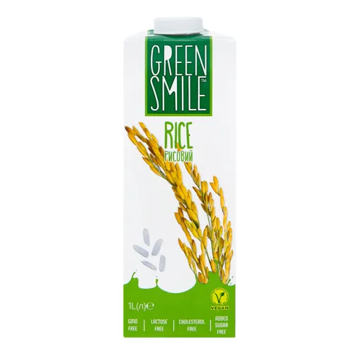Напій рисовий 1.5% ультрапастеризований збагачений кальцієм Rice Green Smile т/п 1л