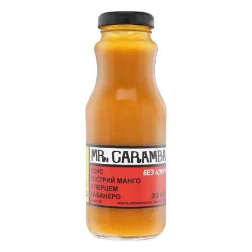 Соус гострий Манго з перцем хабанеро Mr.Caramba 280г