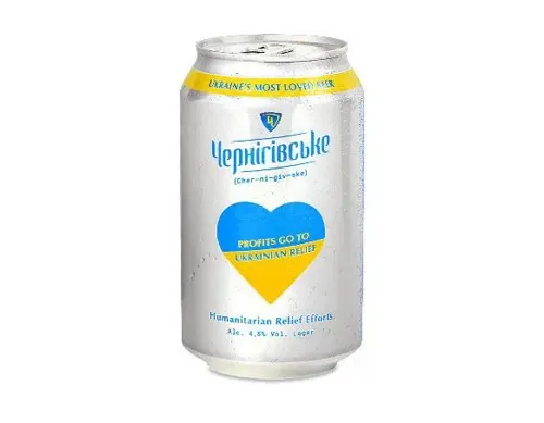 Пиво «Чернігівське» світле з залізній банці, 0,33л