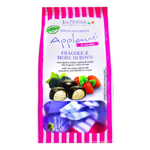 Цукерки шоколадні асорті з начинкою Applausi Fragole&More Di Rovo La Suissa м/у 165г