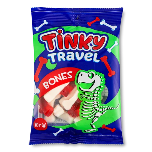 Желейні Цукерки Bones Tinky, м/у, В/ґ, 70г
