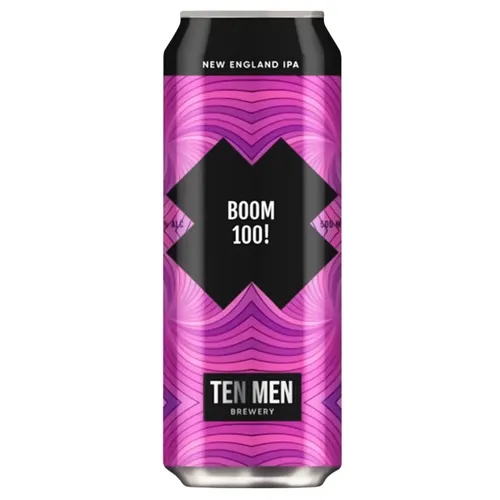 Пиво Ten Men Boom 100! світле нефільтроване 5,4% 0,5л