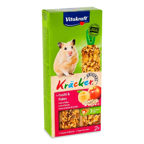 Корм для Хом'яків Додатковий у Формі Крекера з Фруктами Vitakraft, к/у, 112г