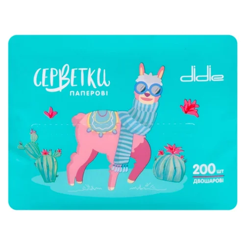 Серветки Didie Лама двошарові 200шт