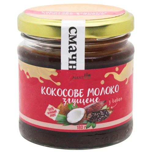 Згущене молоко Manteca кокосове з какао 180г