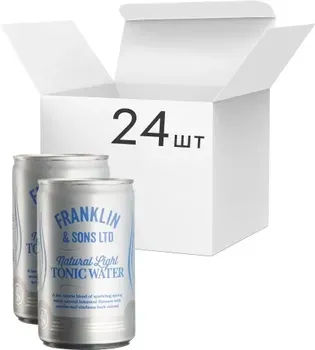 Упаковка напою газованого Franklin & Sons Тоник Light 0.15 л x 24 шт