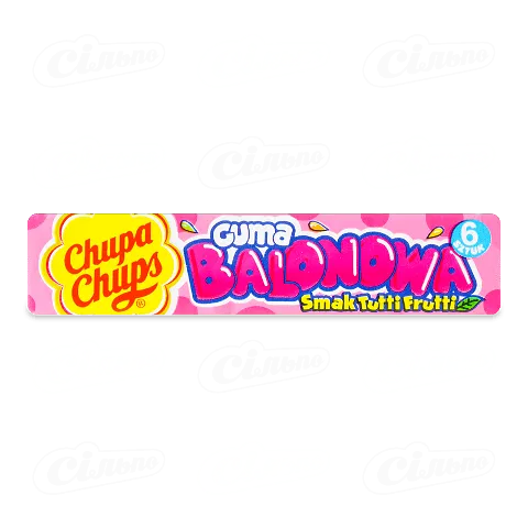 Гумка жувальна Chupa Chups зі смаком тутті-фрутті, 27,6г
