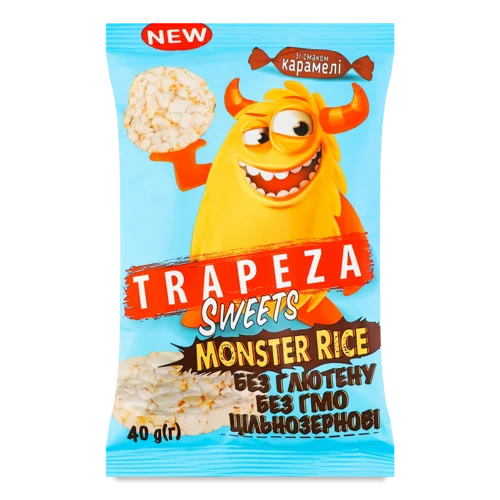 Рисові Міні-Галети Смаком Карамелі, в/ґ, 40г