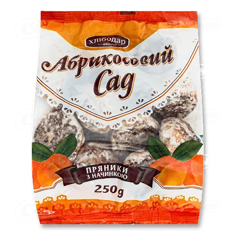 Пряники «Хлібодар» «Абрикосовий Сад», 0,25кг