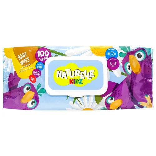 Серветки вологі Naturelle Kidz Ромашка дитяча 100шт