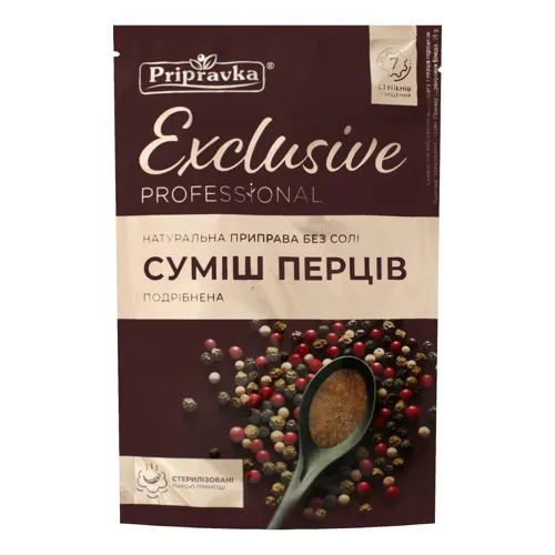 Суміш перців подрібнена Exclusive Professional Pripravka д/п 35г