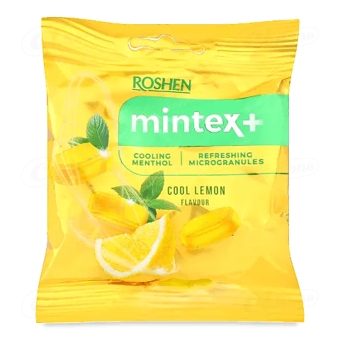 Карамель Roshen Mintex з лимоном та ментолом, 20г