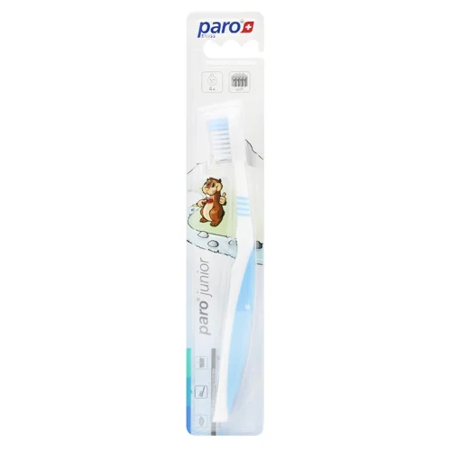 Зубна щітка Paro Junior дитяча блакитна