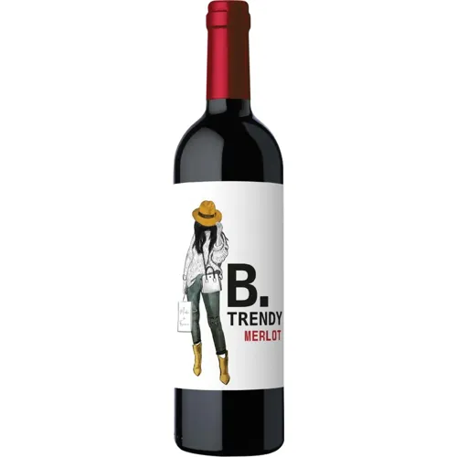 Вино B.Trendy Merlot червоне сухе 12% 0.75л