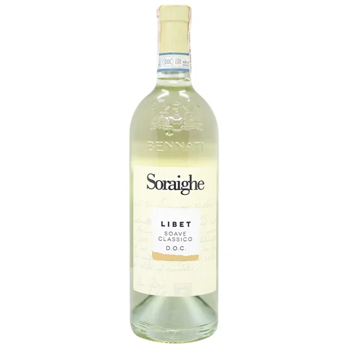 Вино Bennati Soraighe Libet Soave Classico D.O.C. біле сухе 12,5% 0,75л