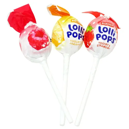 Цукерки Roshen LolliPops Йогуртовий мікс