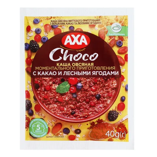 AXA Каша з вершками, КАКАО та лісовими ягодами 40г