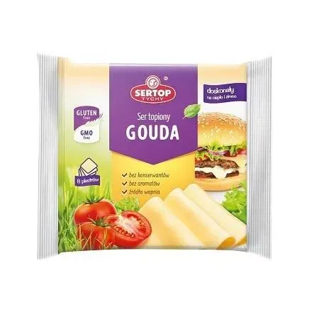 Сир плавлений 130г Sertop Гоуда, 40% пластини п/уп
