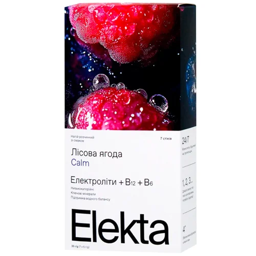 Напій розчинний з електролітами Calm 7шт*5г Elekta 35 г