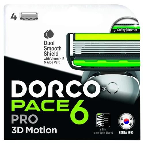 Картридж Dorco Pace-6 Pro 3D 4шт