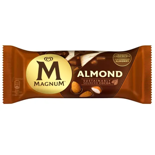 Морозиво Magnum Almond в глазурі з молочного шоколаду 83г