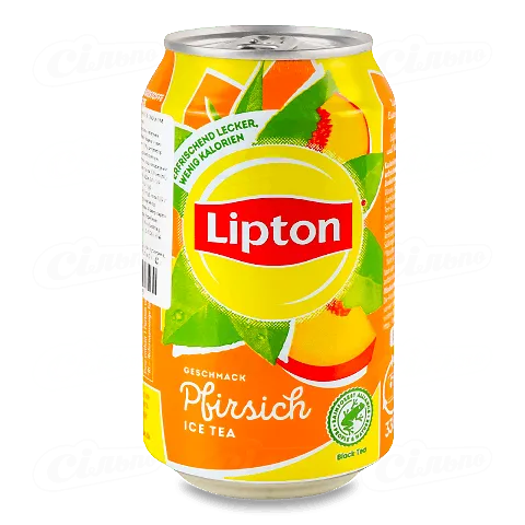 Чай холодний Lipton Peach негазований у скляній банці, 0,33л