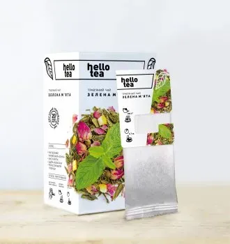 Чай зелений Hello Tea М'ята 20шт