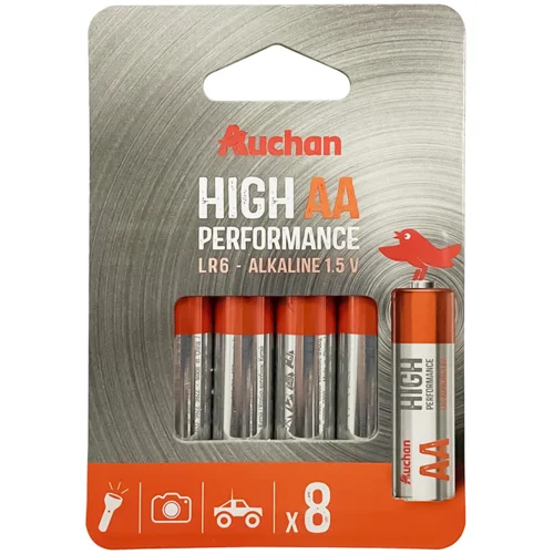 Батарейки Auchan Premium AA 8шт