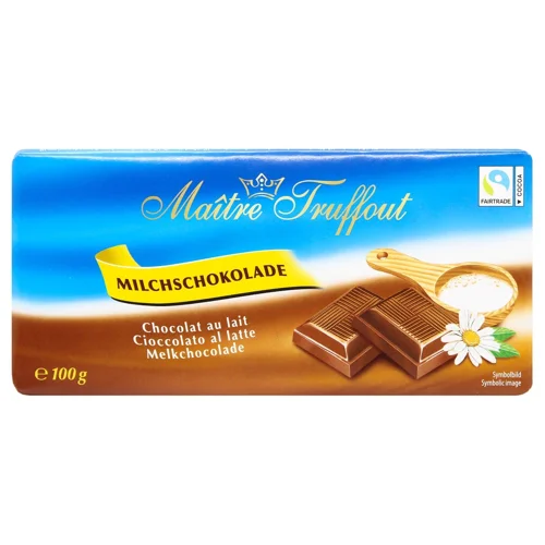 Шоколад молочний Maitre Truffout 100г