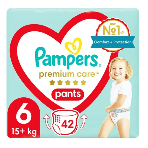Підгузки-трусики Pampers Premium Care Pants Giant 15+ кг 42шт