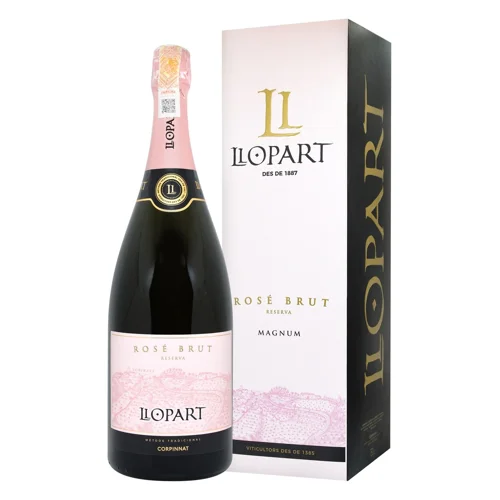 Вино ігристе Pere Llopart Rose Brut рожеве брют 11,5% 1,5л