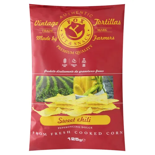 Чіпси Fox кукурудзяні з солодким перцем чілі 125г