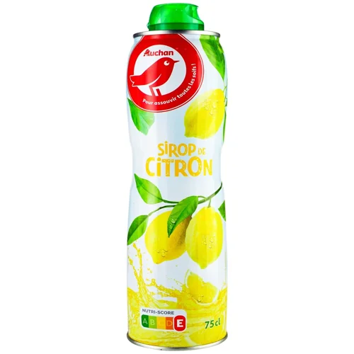 Сироп Auchan лимонний 0,75л
