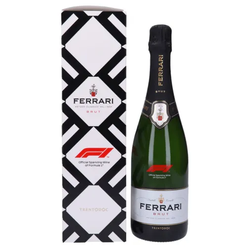Ігристе вино Ferrari Brut F1, біле, брют, DOC, 12,5%, 0,75л