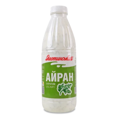 Айран 1.8% З Кропом, Вищого Ґатунку, Пластикова Пляшка, 850г