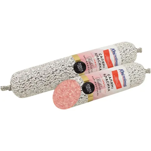 Ковбаса Ювілейний Салямі Класика напівкопчена, вагова