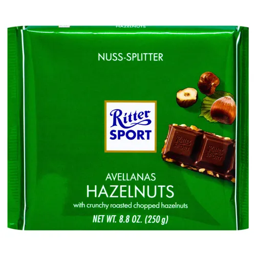 Шоколад молочний Ritter Sport з фундуком 12%, 250г