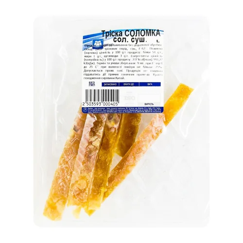Тріска соломка Eurogroup солоно-сушена