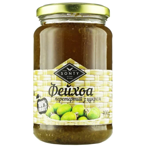 Фейхоа перетерта з цукром Sonty 400г