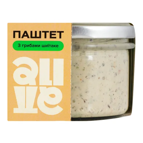 Паштет з грибами шиїтаке №05 Alive 190г
